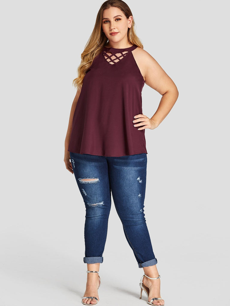 Womens Black Plus Size Tops