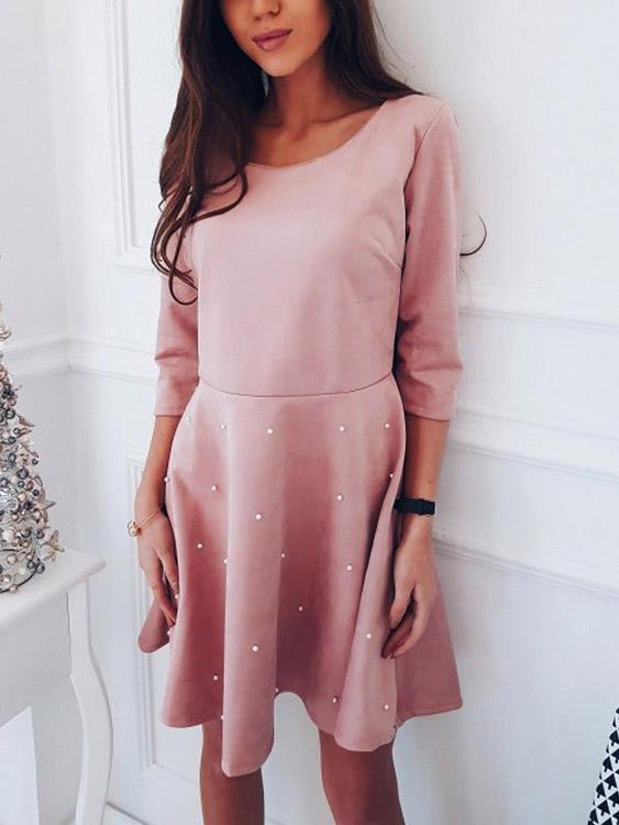 Ladies 3/4 Sleeve Sexy Dress