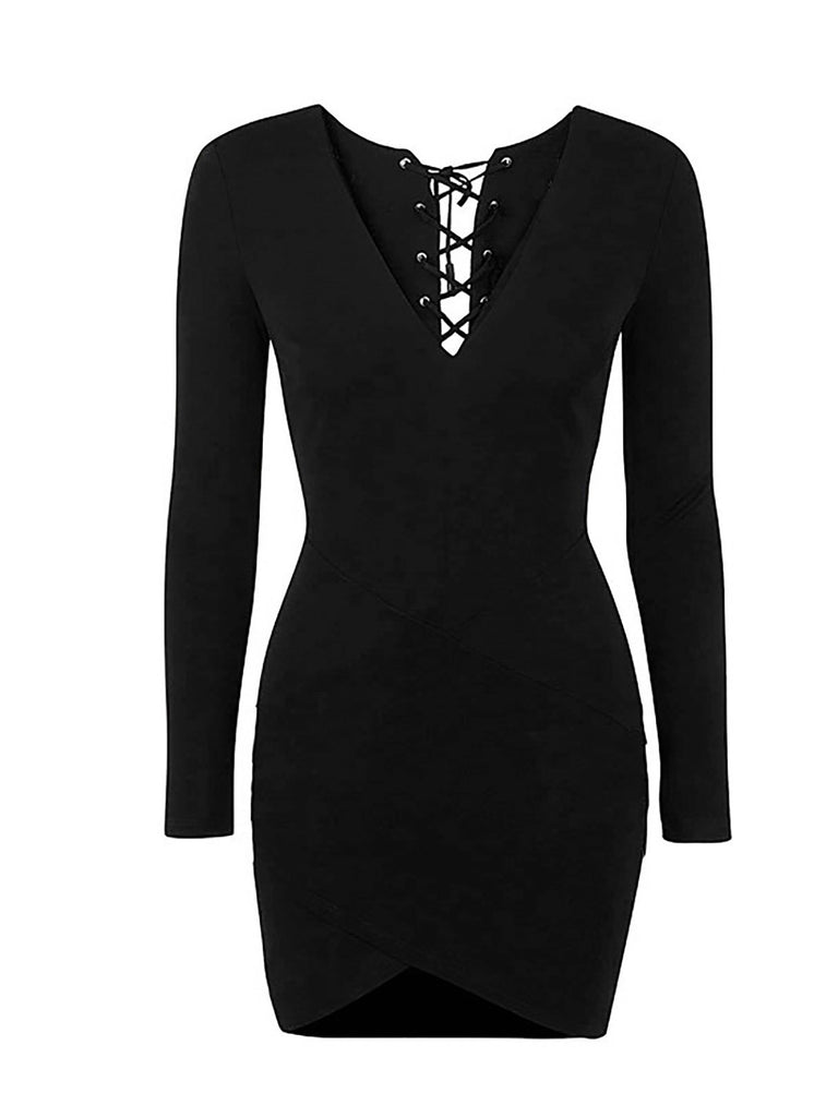 Ladies Long Sleeve Mini Dress