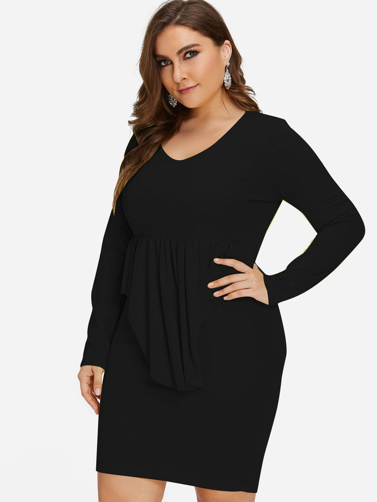 Ladies Black Plus Size Dresses