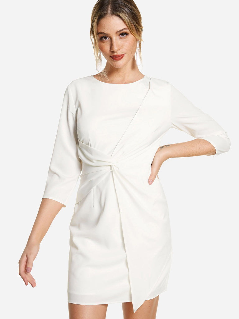 Ladies 3/4 Sleeve Casual Dresses