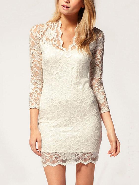 Ladies White Mini Dresses