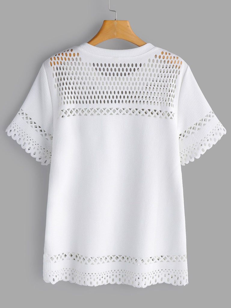 Womens White Plus Size Tops