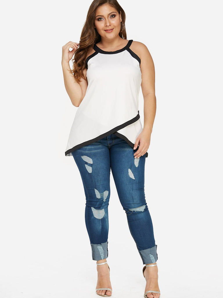 Ladies Sleeveless Plus Size Tops