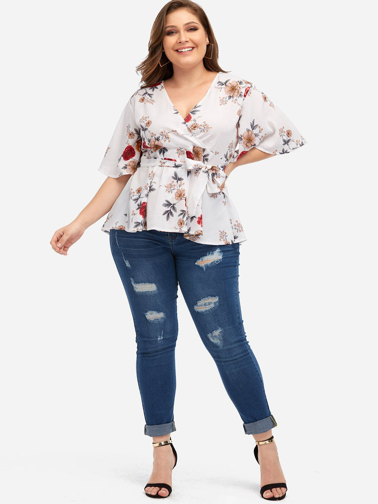 Ladies Plus Size Cotton Blouses