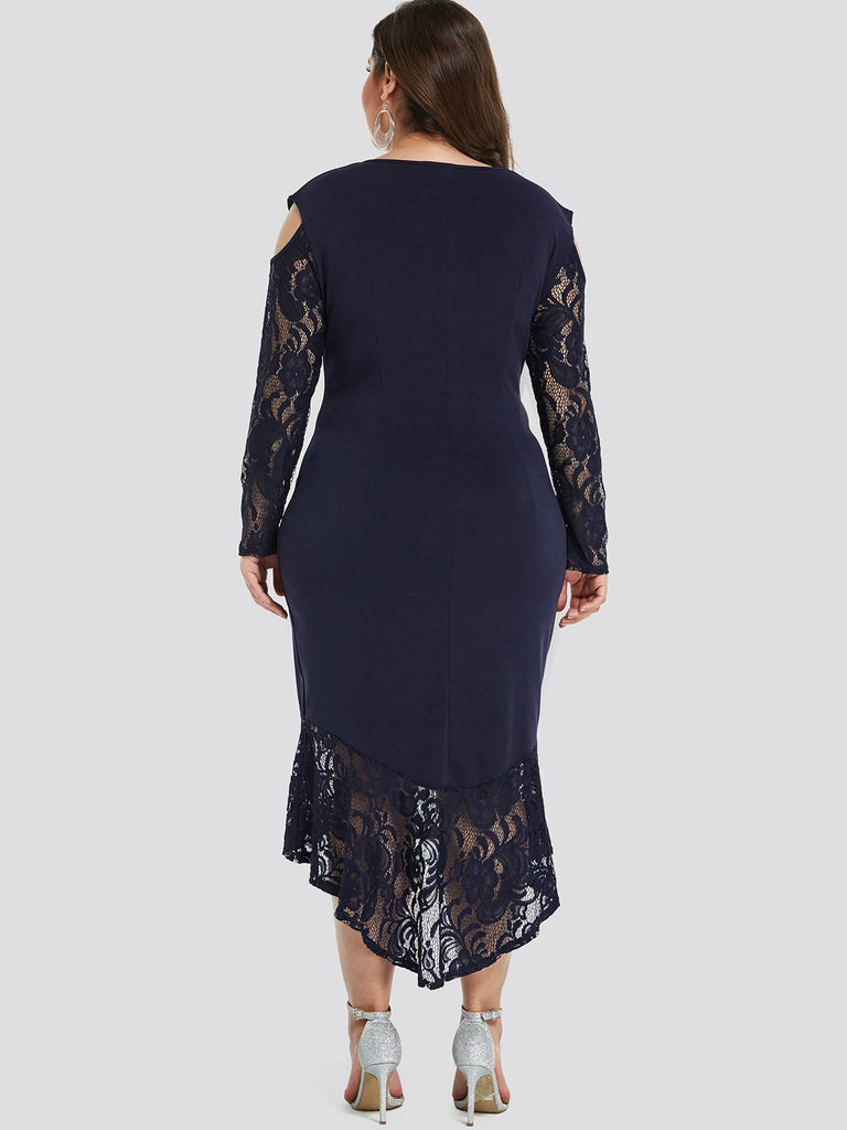 Womens Navy Plus Size Dresses