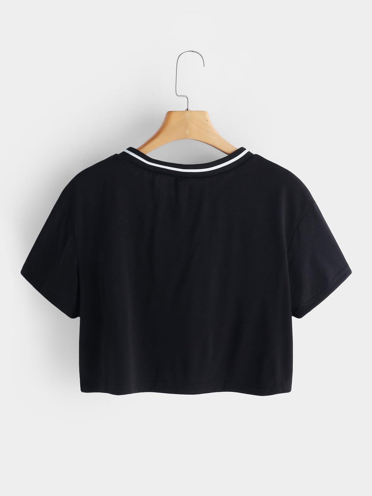 Womens Black T-Shirts