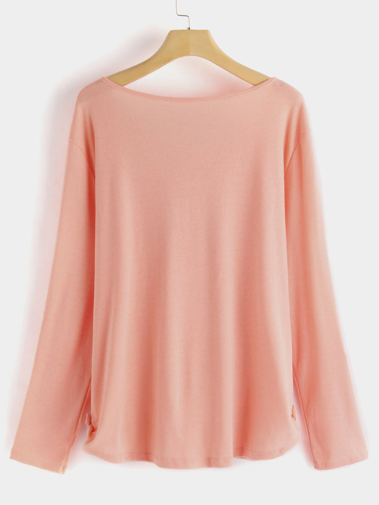 Womens Pink Plus Size Tops