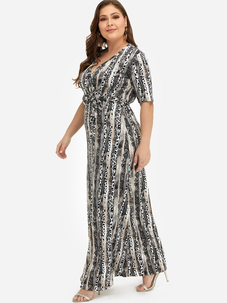 Ladies Snake Plus Size Dresses