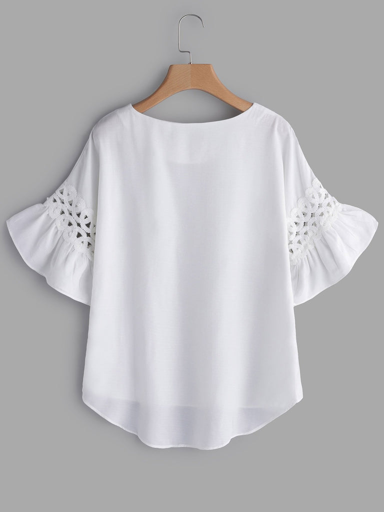 Womens White Plus Size Tops