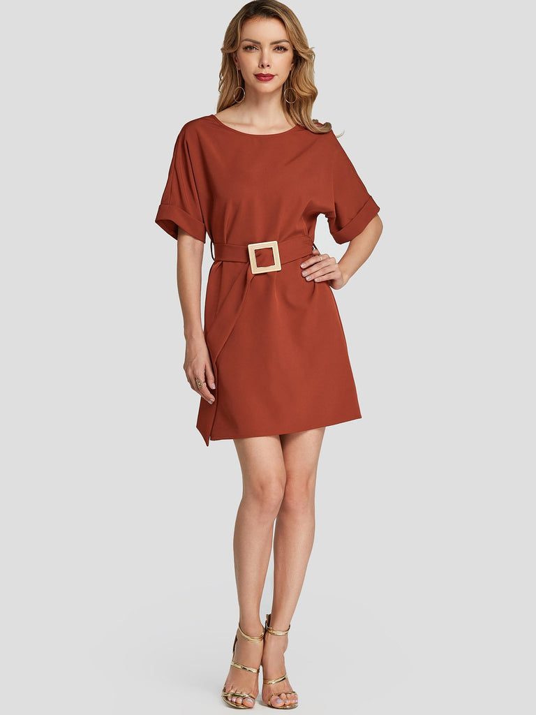 Womens Rust Mini Dresses