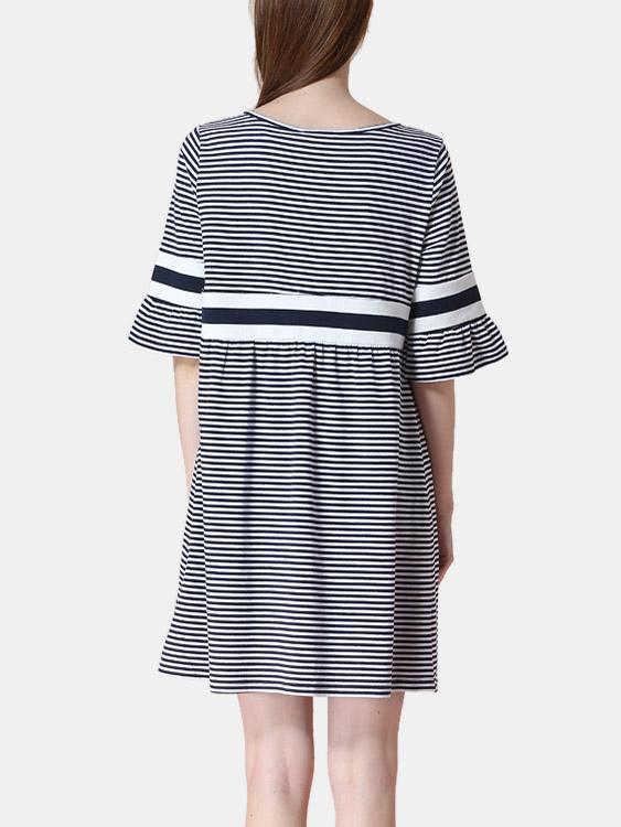 Womens Striped Casual Dresses