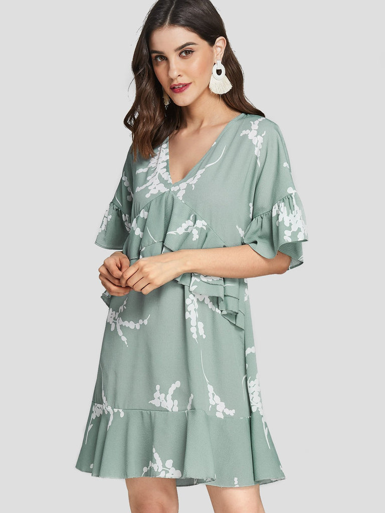 Ladies Pastel Green Sexy Dresses