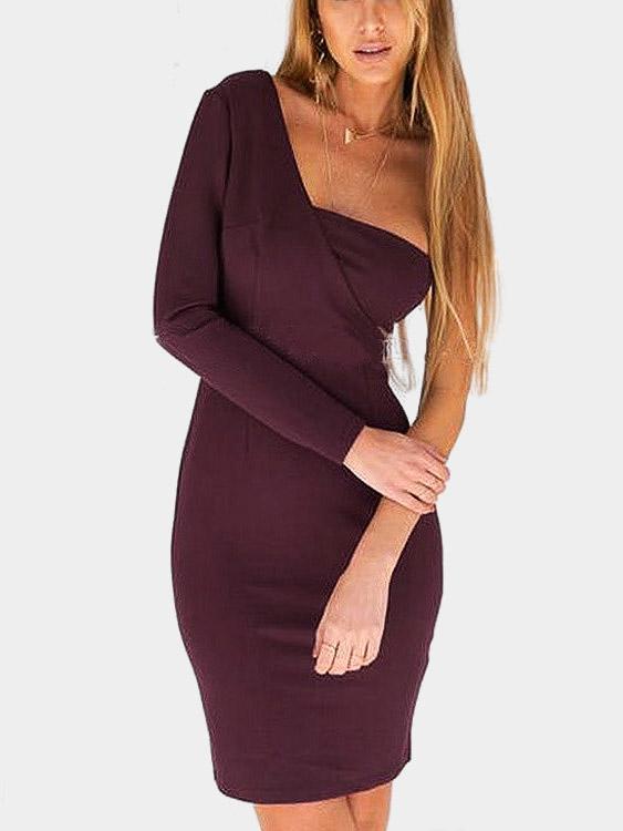 Womens Burgundy Sexy Dresses