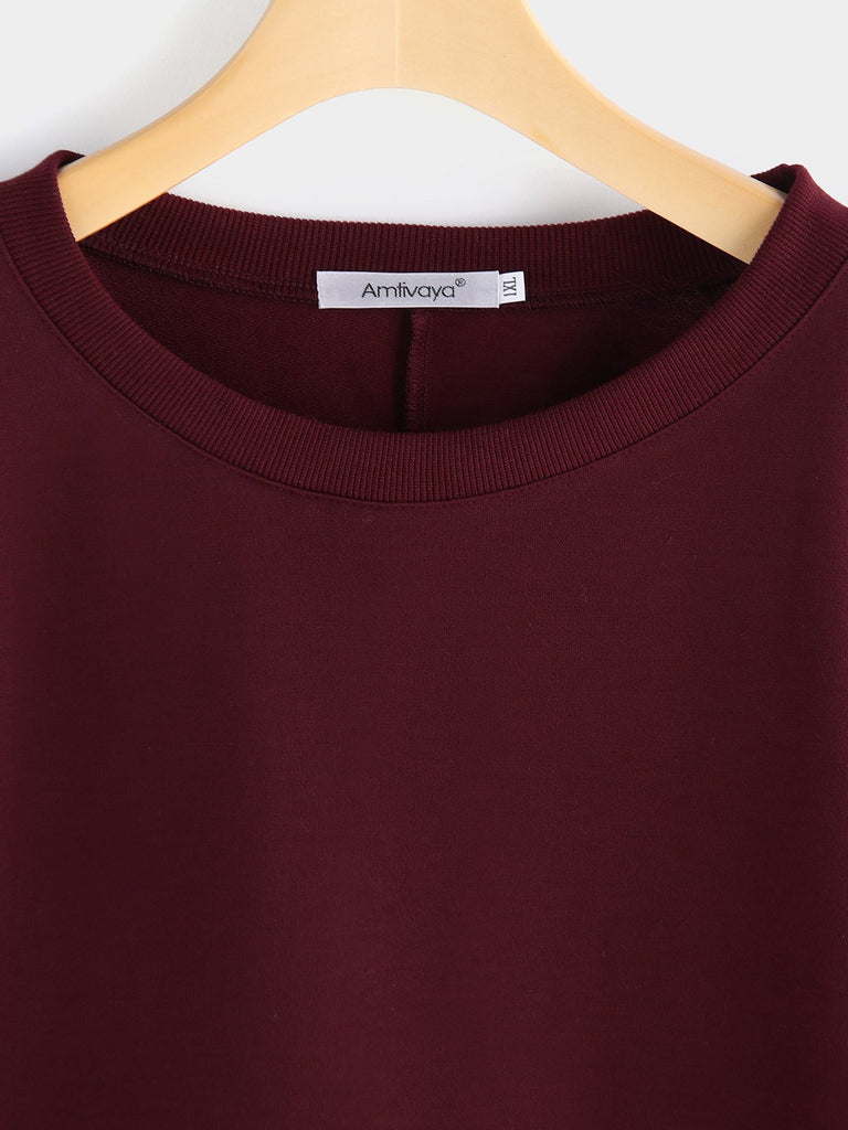 Ladies Burgundy Plus Size Tops