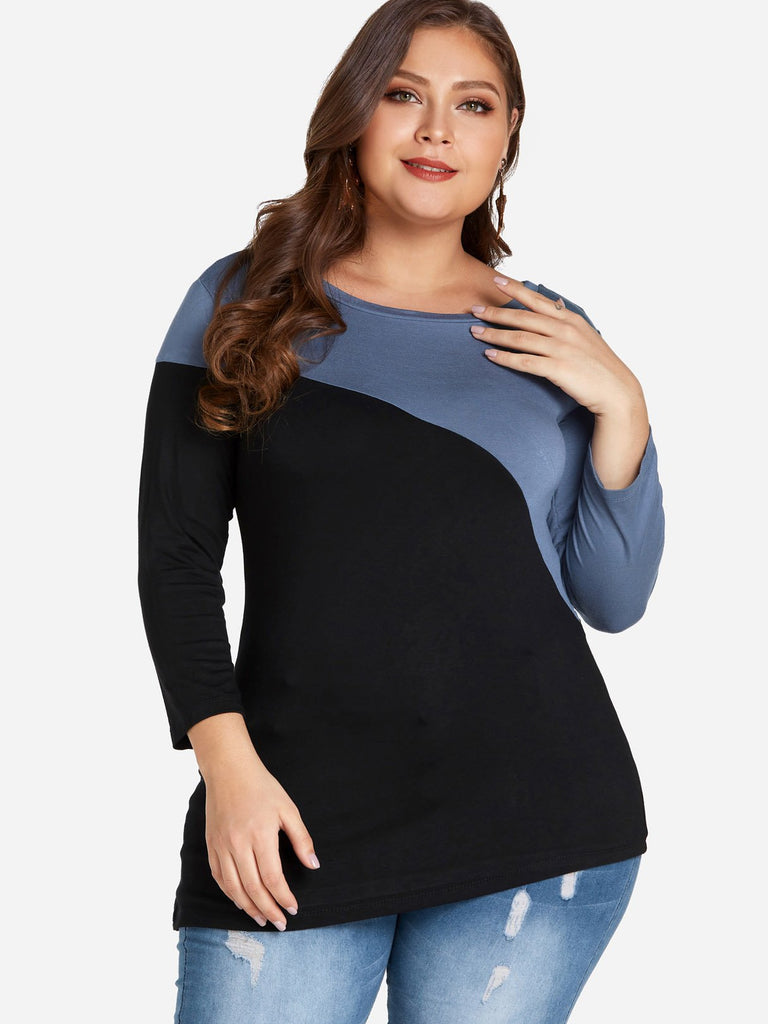 Womens Long Sleeve Plus Size Tops