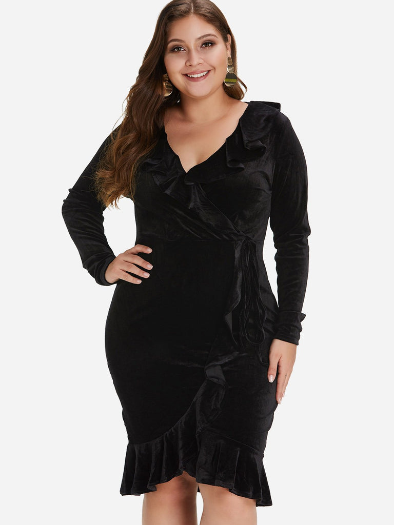 Ladies Black Plus Size Dresses