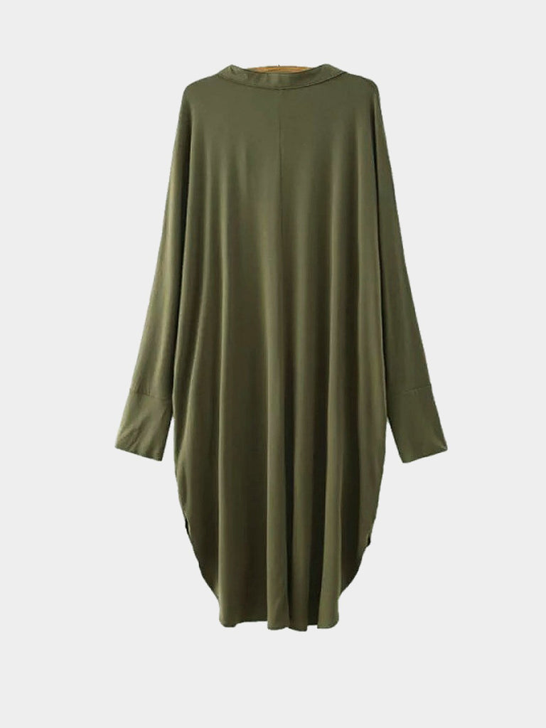 Womens Green V-Neck Dresses