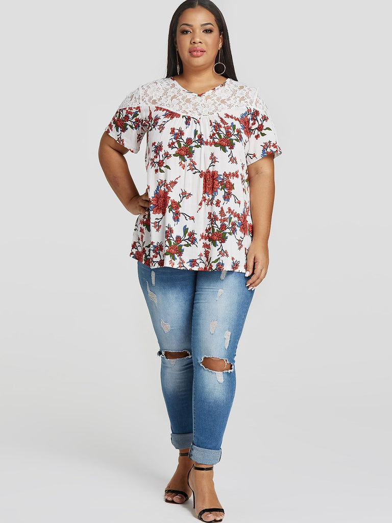 Womens White Plus Size Tops