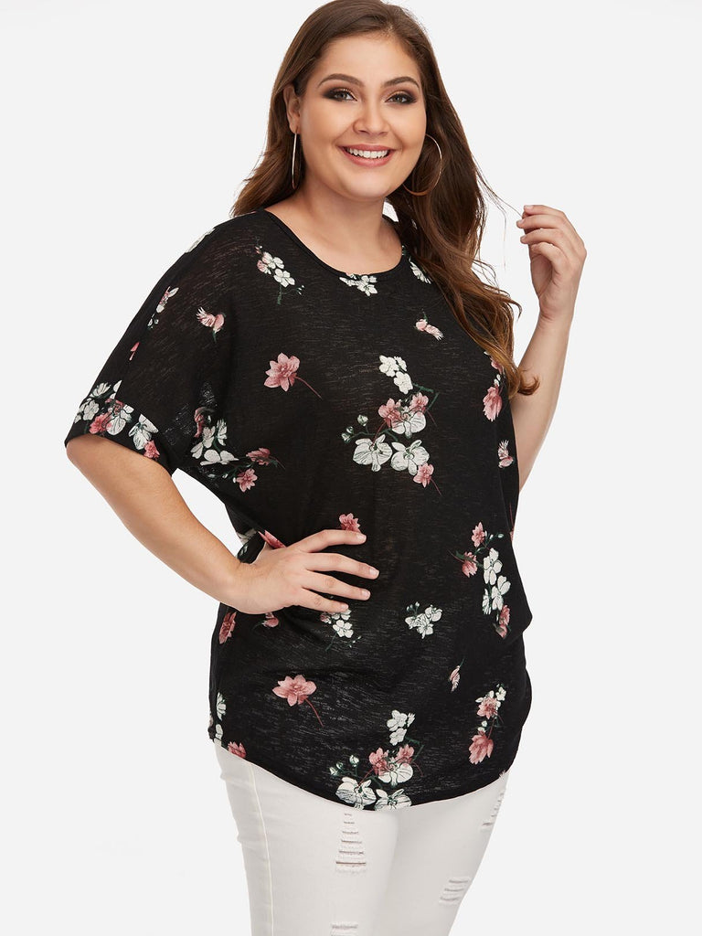 Ladies Black Plus Size Tops