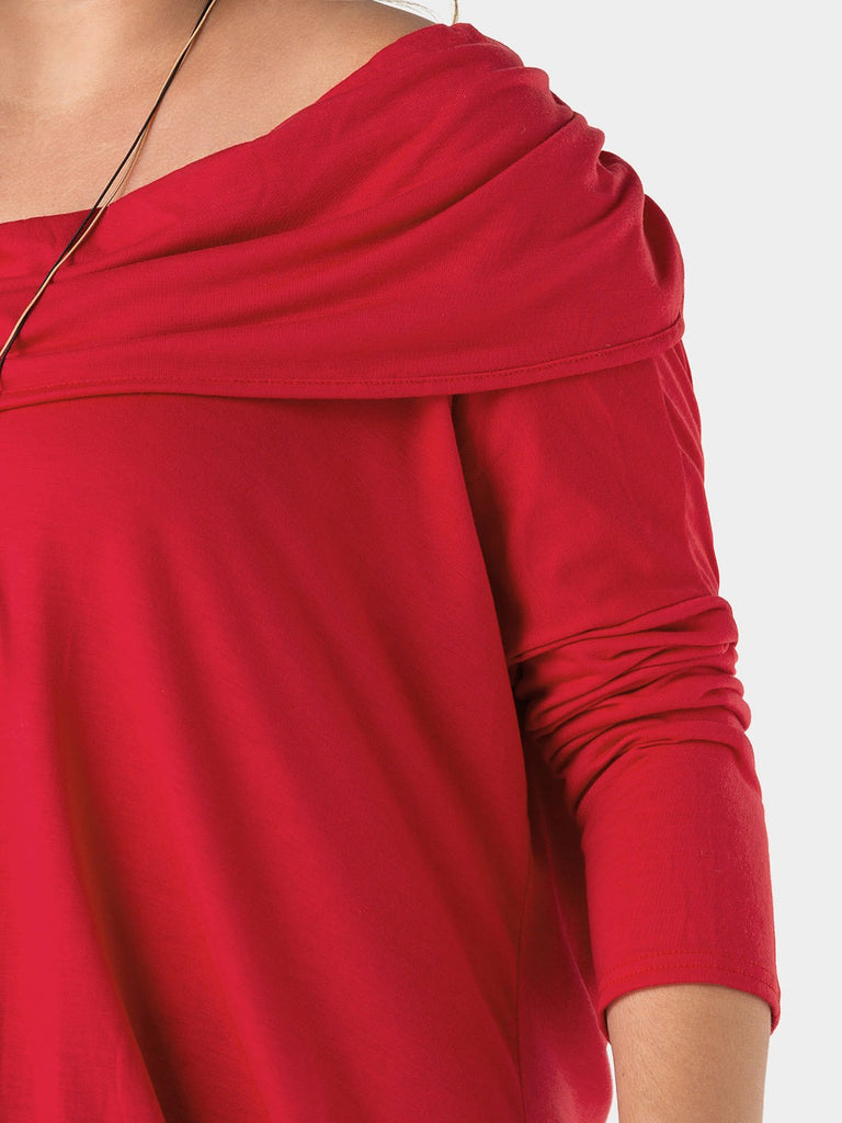 Ladies Red Plus Size Tops