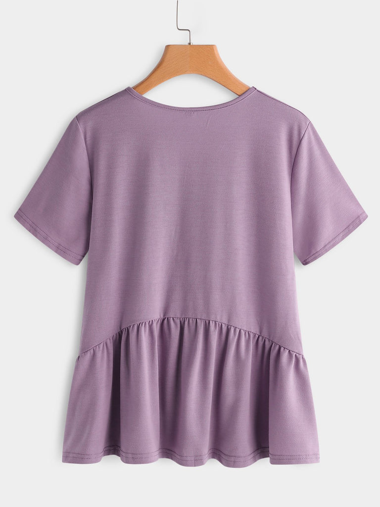 Womens Purple Plus Size Tops