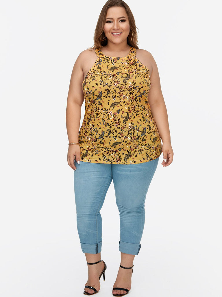 Womens Sleeveless Plus Size Tops