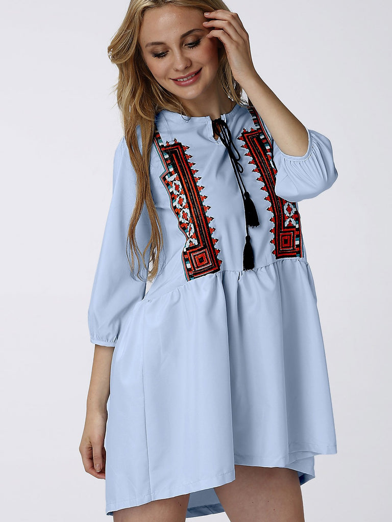 Ladies 3/4 Sleeve Casual Dress