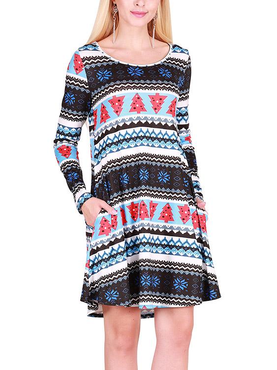 Ladies Long Sleeve Casual Dresses