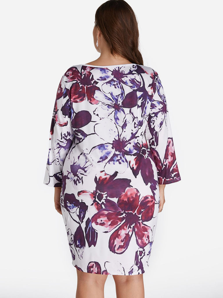 Womens Purple Plus Size Dresses