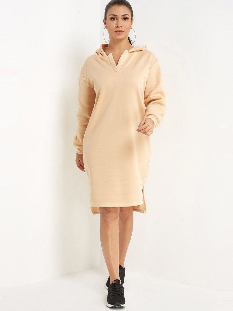 Ladies Beige Casual Dresses