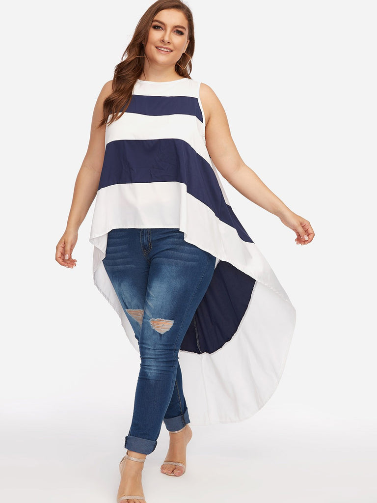 Womens Sleeveless Plus Size Tops