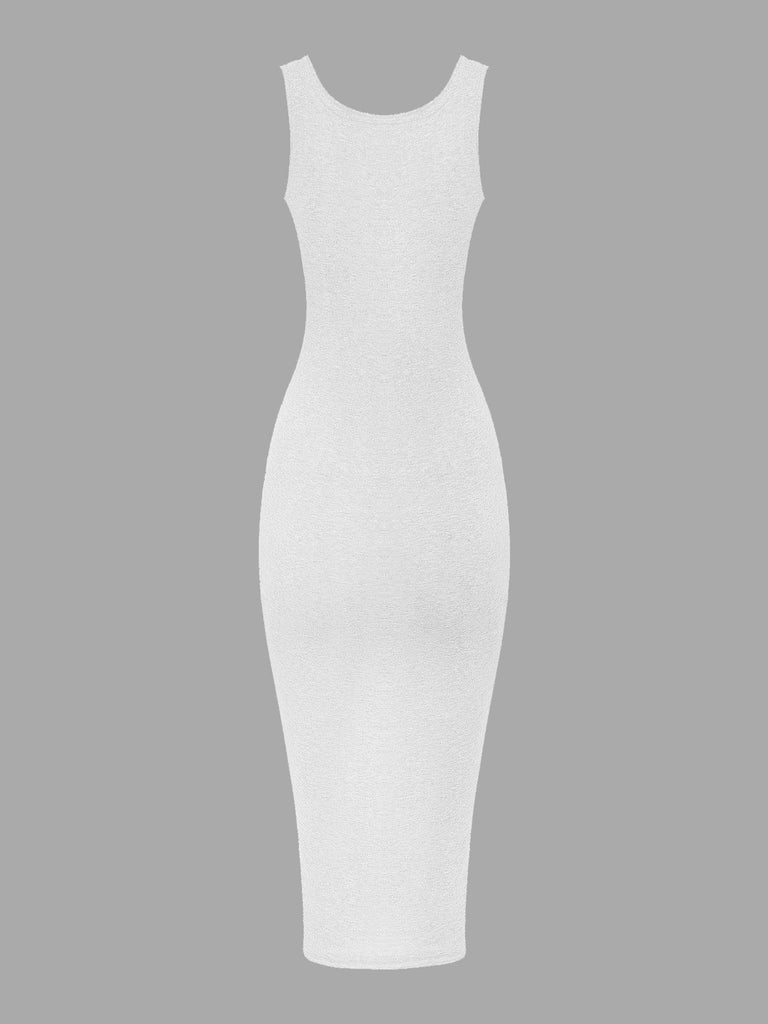 Womens White Midi Dresses