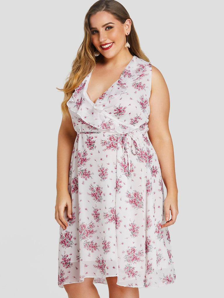 Ladies White Plus Size Dresses