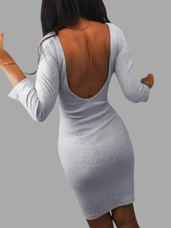 Womens Grey Sexy Dresses