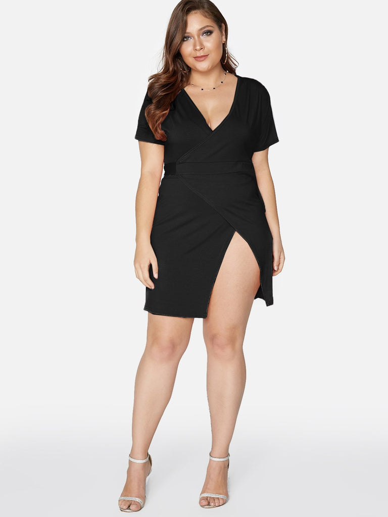 Womens Short Sleeve Plus Size Dresses