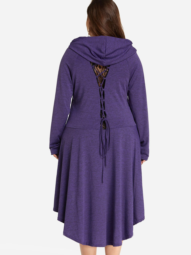 Womens Purple Plus Size Dresses