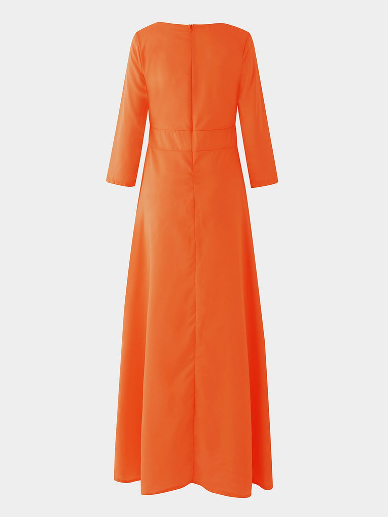 Womens Orange Maxi Dresses