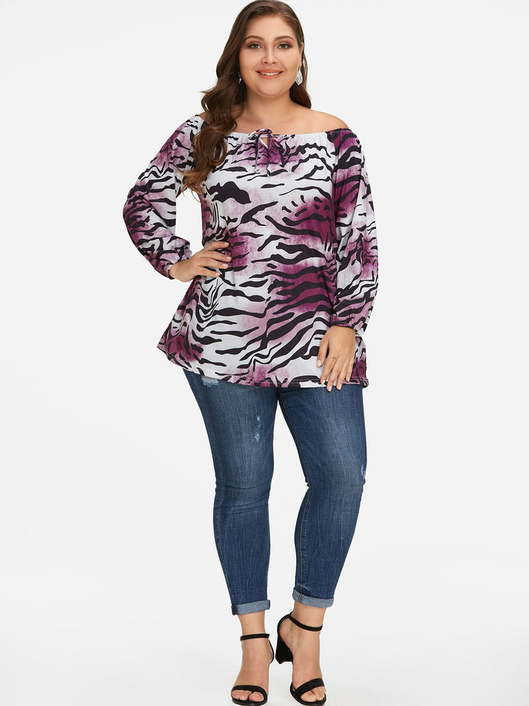 Womens Long Sleeve Plus Size Tops