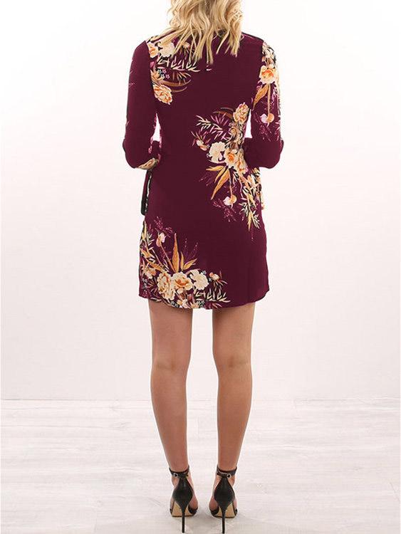 Womens Burgundy Mini Dresses