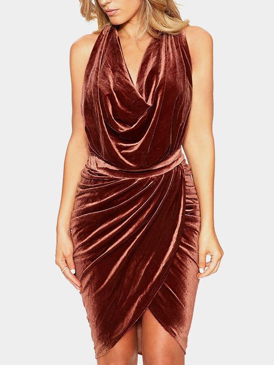 Ladies Brown Sexy Dresses