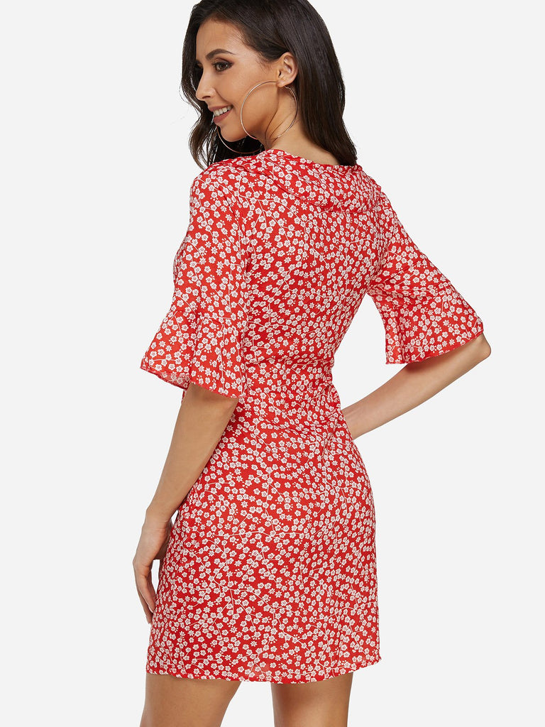 Womens Floral Print Dresses