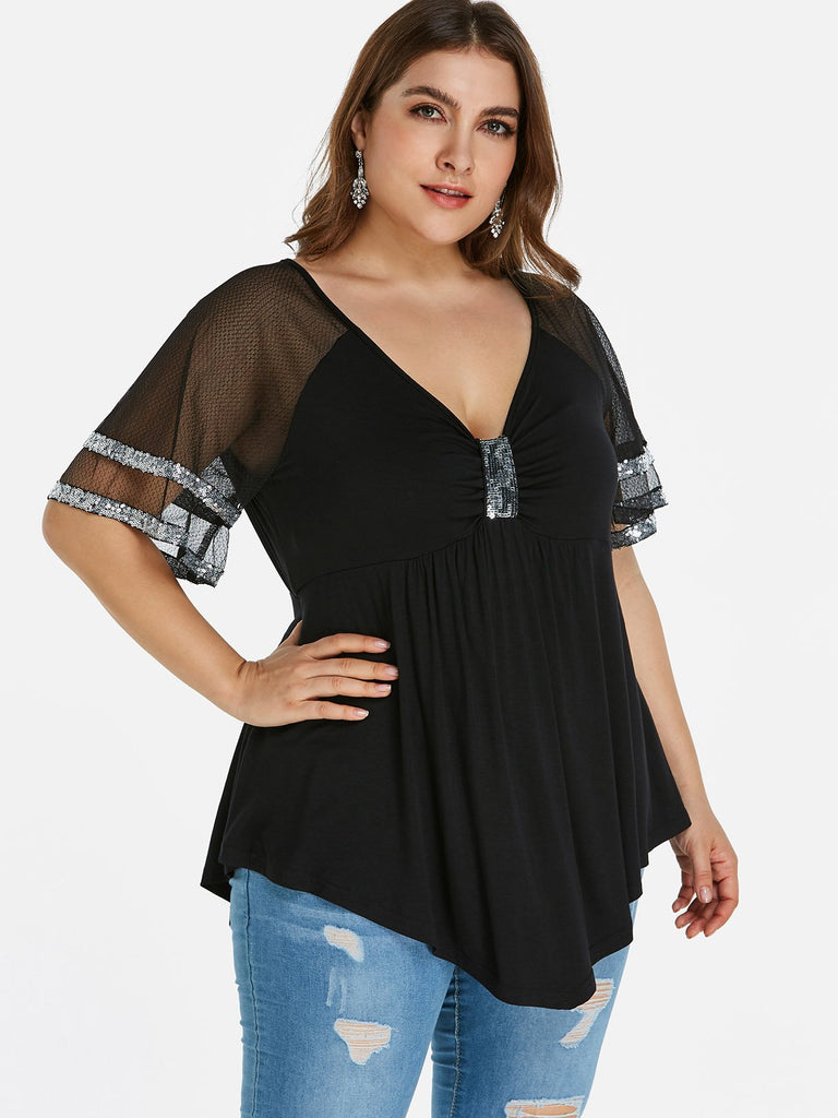 Plus Size Womens Blous