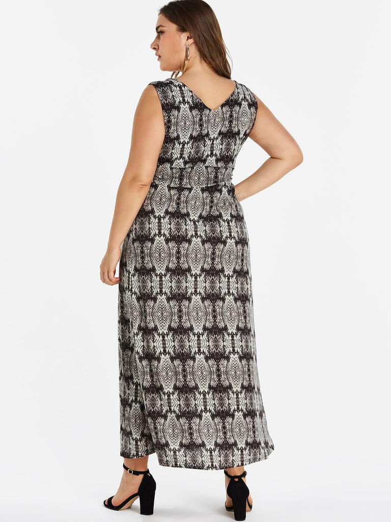 Womens Snake Plus Size Dresses