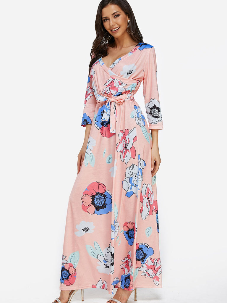 Ladies Pink Maxi Dresses