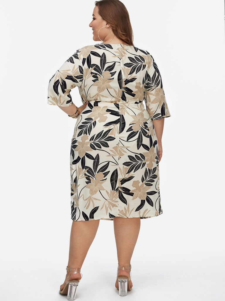 Womens Apricot Plus Size Dresses