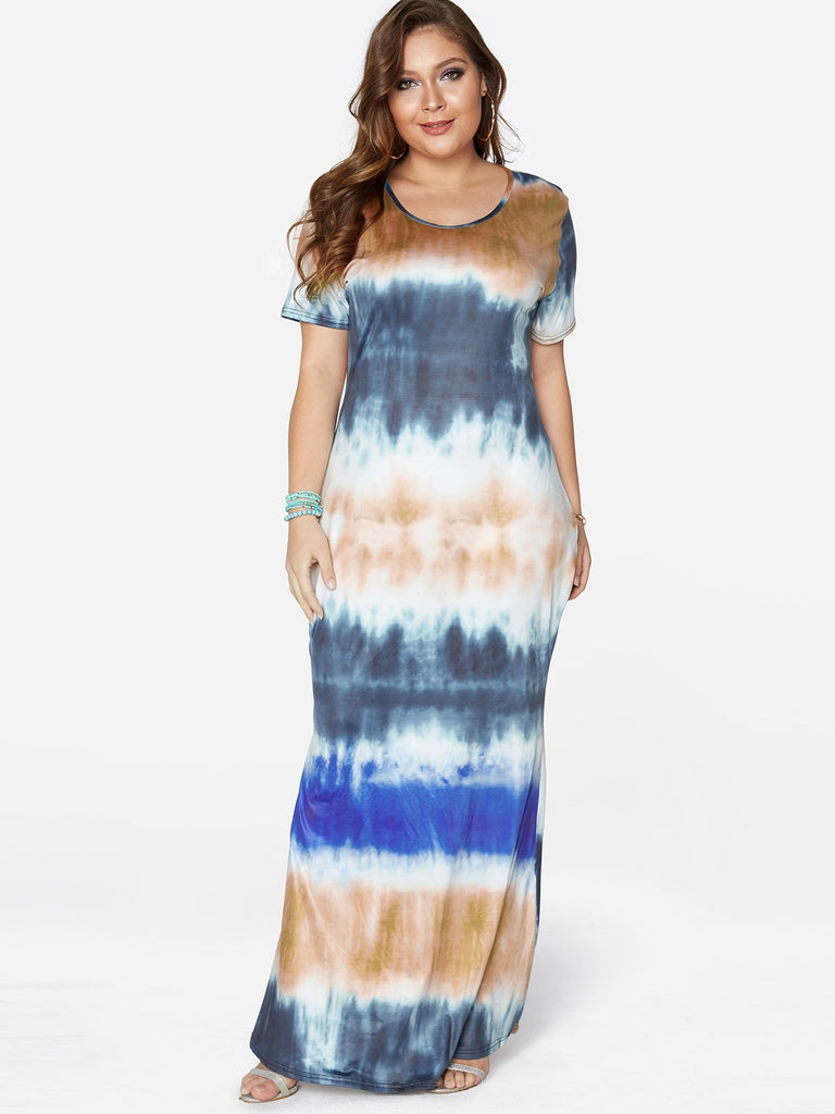 Womens Blue Plus Size Dresses