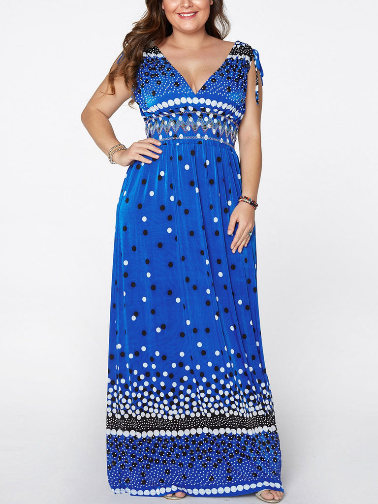 Womens Blue Plus Size Dresses