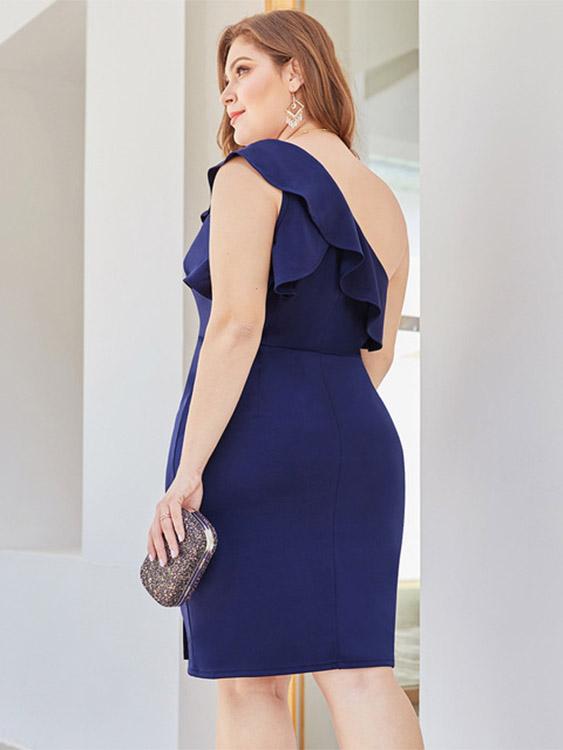 Womens Navy Plus Size Dresses