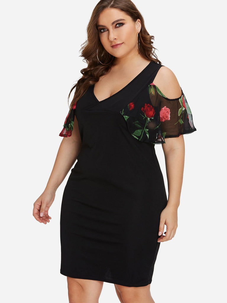 Ladies Black Plus Size Dresses